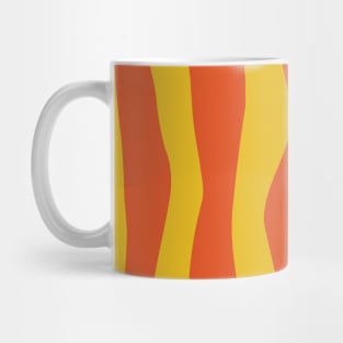 Vertical Lines - Yellow Orange Mug